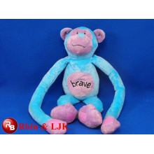 Meet EN71 and ASTM standard ICTI plush toy factory wholesale plush brave monkey toy with long legs